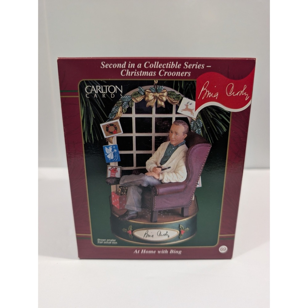 Carlton Cards Bing Crosby Christmas Crooners Ornament Musical White Christmas
